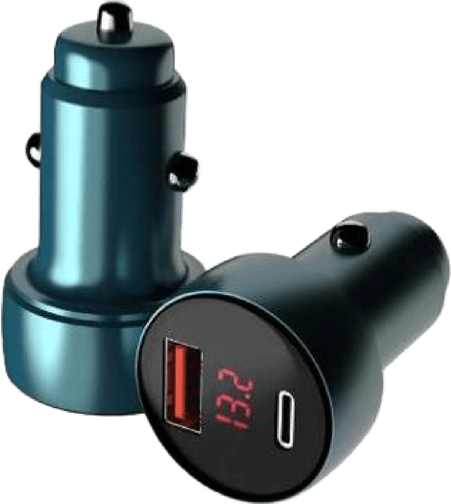 OEM Metal Car Charger 48W with Digital Power Display - OEM Charger Factory Wholesale