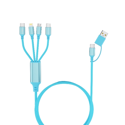 OEM logo Multi functional usb cable PD60W 6 in 1 usb charging cable