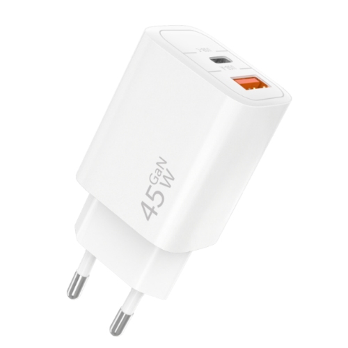 Factory supply 45W USB C and USB A Charger with EU Plug