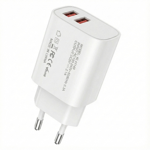 OEM 12W dual usb wall charger with EU plug