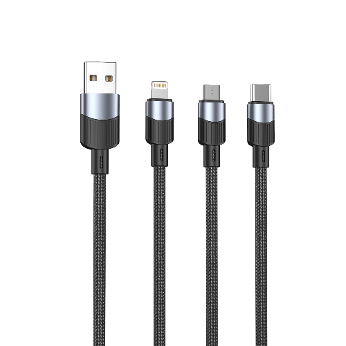 Premium braided usb cable with metal connector